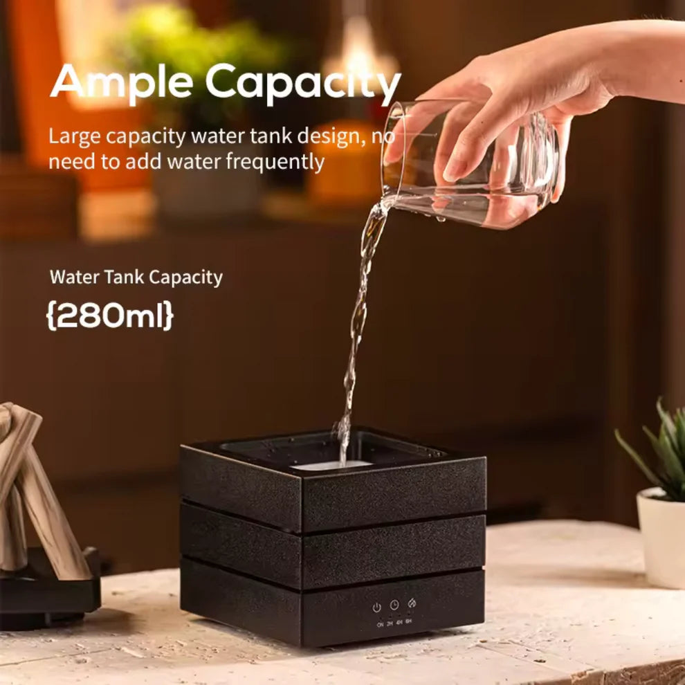 MałyOgnik™ Nawilżacz Powietrza z Efektem Ognia